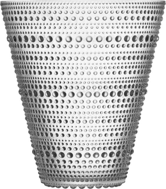 Iittala Kastehelmi Vase aus Glas in Transparent mit geometrischem Design - Bild 1