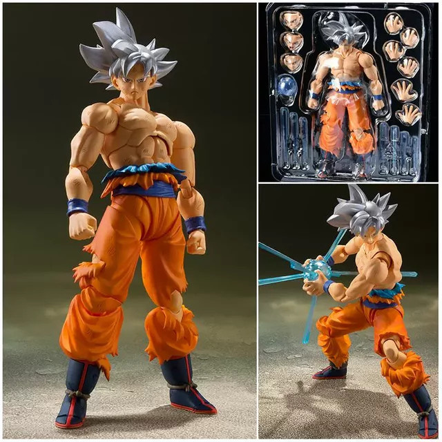 Bandai Dragon Ball Silberhaariger Son Goku Actionfiguren Set, mit Beweglichen Gelenken - Bild 1