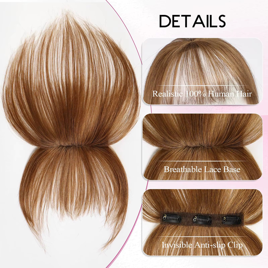 HAIRCUBE Echthaar-Pony-Clip, Honigbraun, Damen - Bild 3