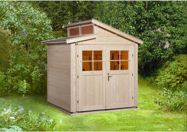 Weka Holz-Gartenhaus 226 Gr. mit Pultdach in Natur - Bild 1