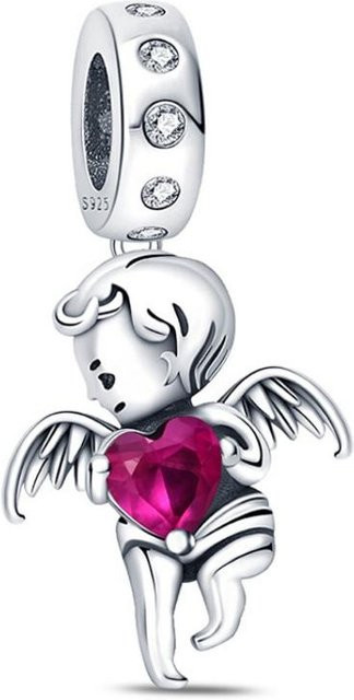 Charms Original Anhänger Engelsflügel, 925 Silber vergoldet, Perle, Damen - Bild 1