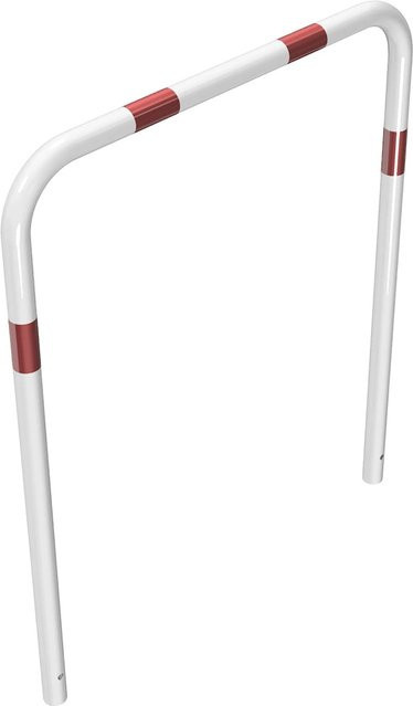 Schake Rohrbügel zum Einbetonieren aus Stahl in Weiß-Rot, B: 100 cm, H: 120 cm - Bild 1