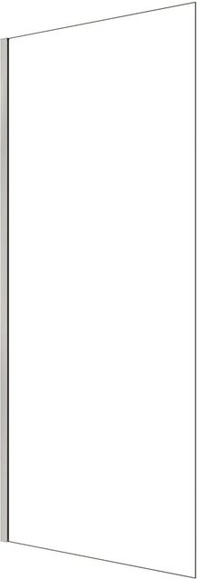 AICA Walk In Duschwand aus ESG-Glas mit Nano-Beschichtung, Farbe: Transparent, B: 90 cm, H: 195 cm - Bild 1