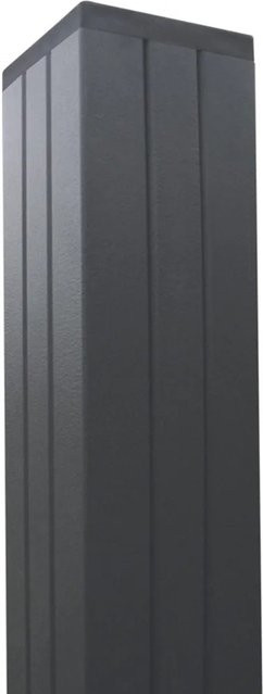 T & J Aluminium-Pfosten Gotland/Tjörn-Serie in Anthrazit, B/T/H: 6,8 x 6,8 x 240 cm - Bild 1