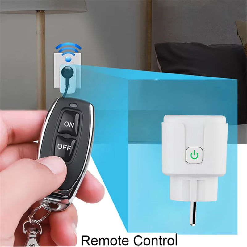 Kebidu Drahtlose Fernbedienung Schalter 433MHz für AC220V 15A Steckdose in Weiß für dein Smart Home - Bild 4