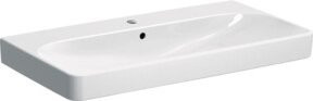 Geberit Waschtisch Smyle Square aus Keramik in Weiß mit Überlauf, Breite: 90 cm, Tiefe: 48 cm - Bild 1