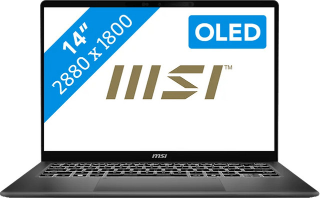 MSI Prestige 14 AI+ OLED D3MG-450NLN Laptop in Grau mit Intel Prozessor, 32 GB RAM, 1000 GB SSD und Windows - Bild 1