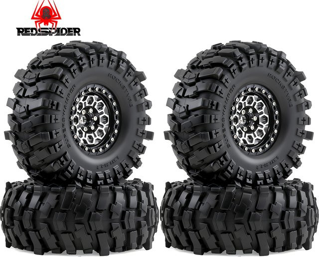 RS RC Crawler-Reifen und Räder Beadlock-Felgen, 4-teiliges Reifenset - Bild 1