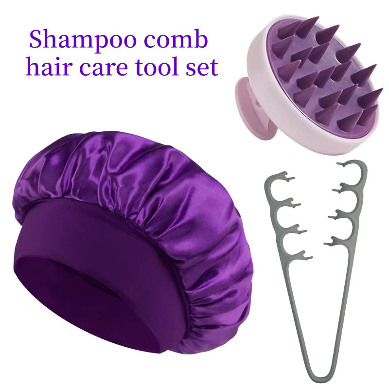 Silikon-Shampoo-Bürsten-Set, Kopfhautpflege, Unisex - Bild 4