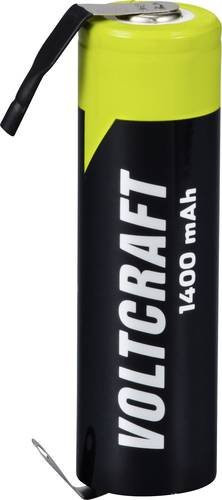 Voltcraft A ULF Spezial-Akku Mignon AA mit U-Lötfahne, hochstromfähiger NiMH Akkumulator 1.2V 1400 mAh - Bild 1