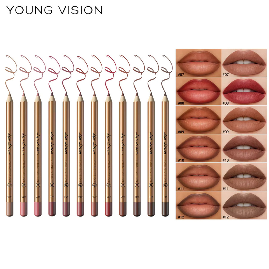 YOUNG VISION Lippenkonturenstifte, 12 Farben, Matt, Unisex - Bild 5