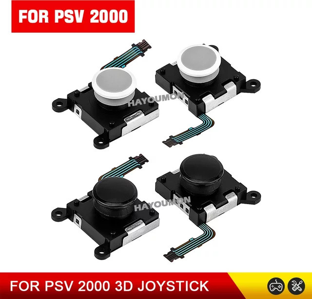 Hayoumon Ersatz Thumb-Stick-Tasten für PS Vita PSV 2000 Controller in Schwarz und Weiß - Bild 1