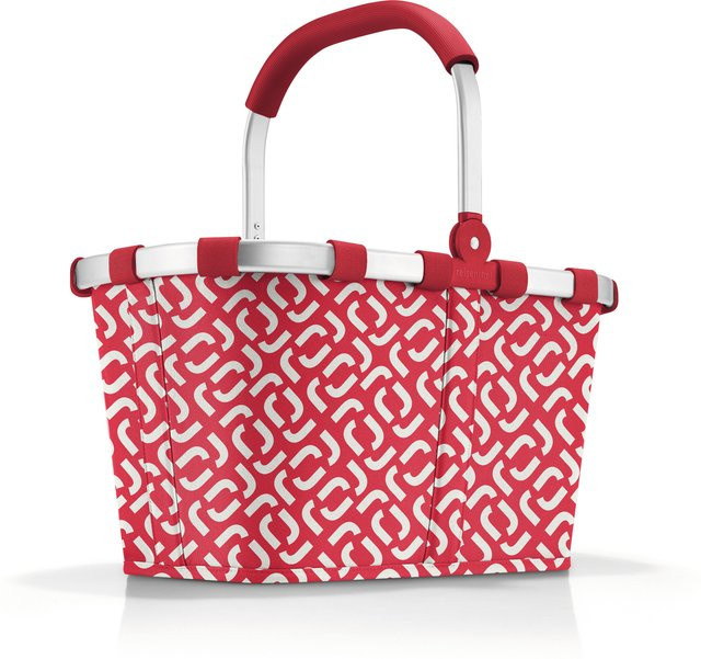 Reisenthel Shopping Carrybag Signature Red faltbare Einkaufstasche aus Stoff in Rot B: 48 cm, H: 28 cm, T: 22 cm - Bild 1