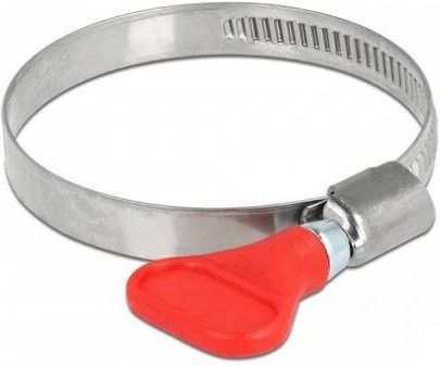 Delock 19518 Schlauchschellen aus Edelstahl in Silber, Bündel-Ø min. 40 mm, Bündel-Ø max. 60 mm, 5er-Pack - Bild 1