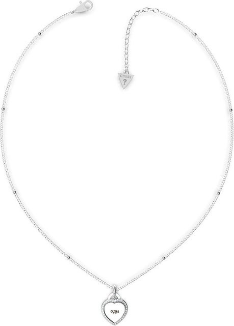 Guess Halskette Damen, Edelstahl, Silber, Kristall, Zirkonia - Bild 1