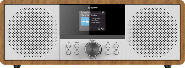 Denver MIR-270 DAB+ Internetradio mit CD-Player und Bluetooth in Braun - Bild 1