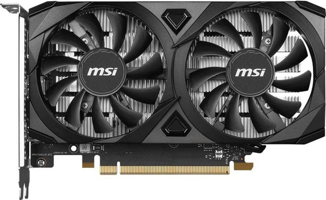 MSI GeForce RTX 3050 VENTUS 2X E OC Grafikkarte mit 6GB GDDR6, PCIe 4.0 x16, HDMI und DisplayPort, Schwarz - Bild 2