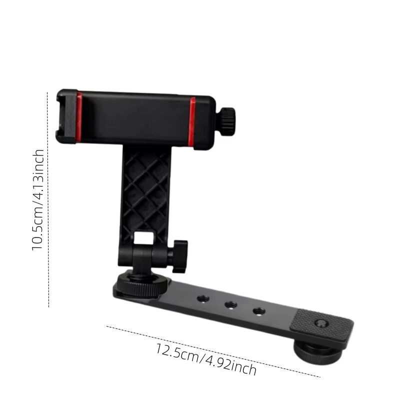 DJI Osmo Pocket 3 Telefonhalterung in Schwarz mit 1/4-Zoll-Schraube und Kaltzuh-Anschluss als tragbares Erweiterungszubehör - Bild 3