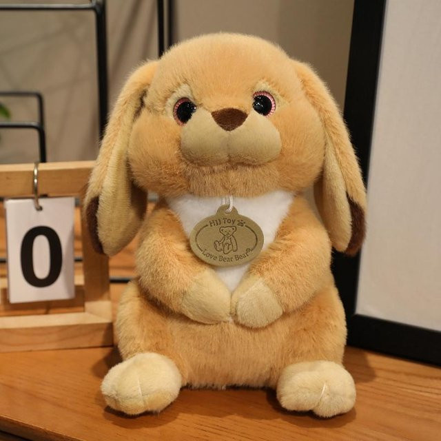 Yiran toy Kaninchen Plüschtier, Schlappohr Hase, 23cm, Braun - Bild 1