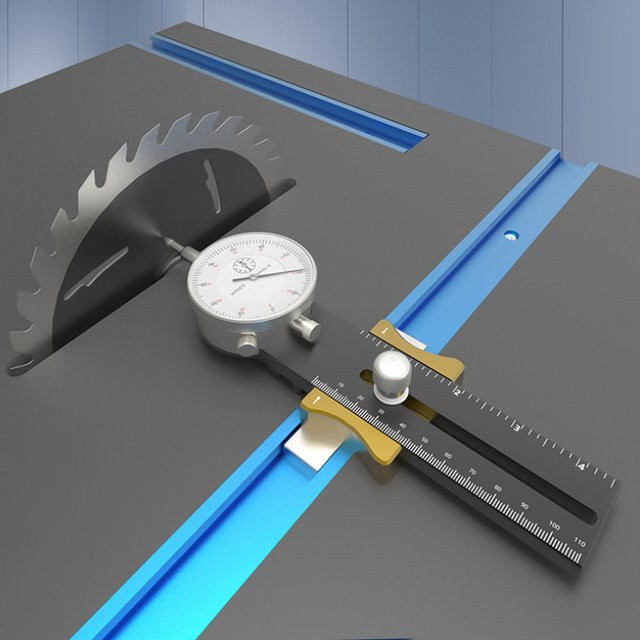 JIGHOLE Gauge A-Line It Basic Kit Messuhr für Tischkreissägen zum Ausrichten und Kalibrieren des Sägeblatts - Bild 1