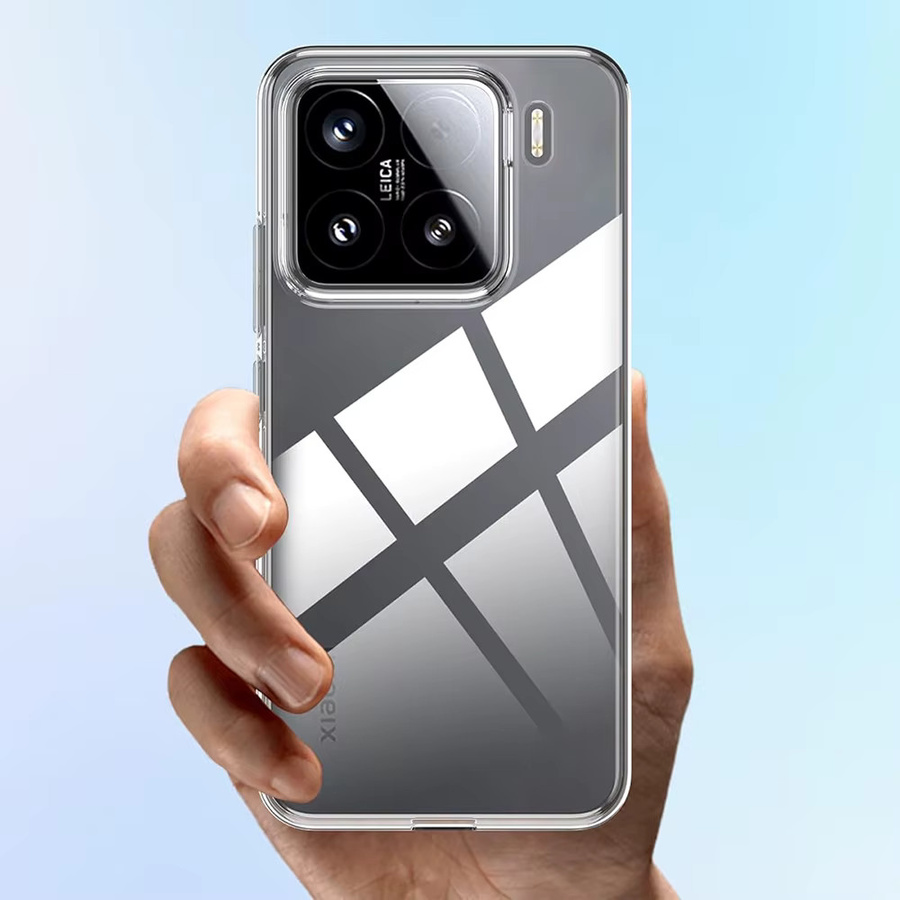 Ultradünne Silikonhülle für Xiaomi Mi 15 Ultra, 14, 14T, 13, 13T Pro in Transparent, Stoßfeste Weiche Handy-Rückseite - Bild 5