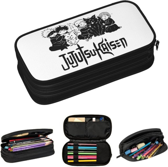 Jujutsu Kaisen Anime Federmäppchen mit großer Kapazität, Farbe: Weiß, B/T/H: 21 x 10,5 x 5 cm - Bild 1