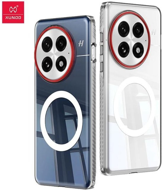 XUNDD Magnetische Schutzhülle für OnePlus 13, Ultra-dünnes Transparentes PC Cover, Stoßfestes Case in Schwarz - Bild 1