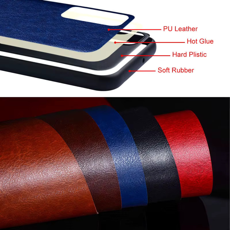 Luxuriöse Business Handyhülle aus PU-Leder für Xiaomi Mi Note 10 Pro Lite 3 in Braun - Bild 2
