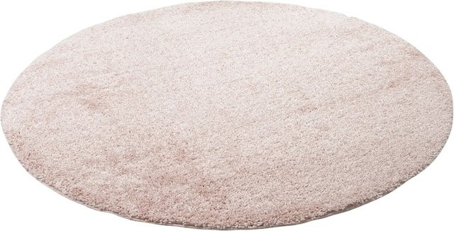 Pergamon Hochflor Langflor Teppich Aloha Rosa Rund Durchmesser: 150 cm - Bild 1