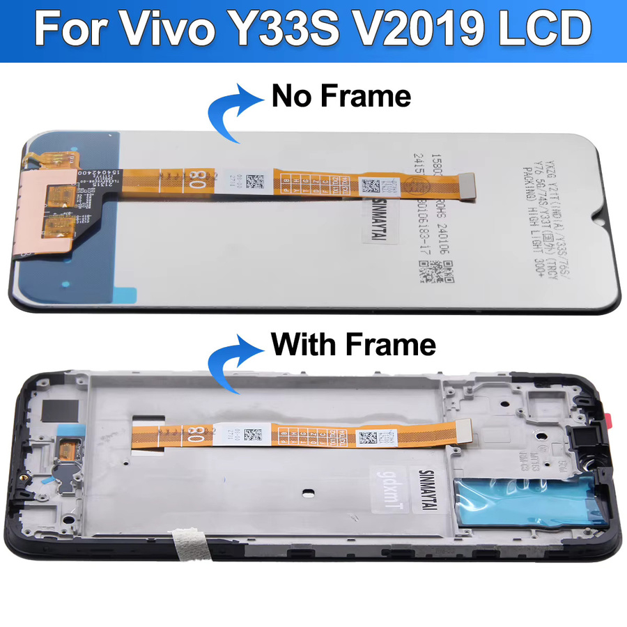 Vivo Y33S V2109 LCD Display mit Touch Screen Ersatzteil in Schwarz - Bild 4