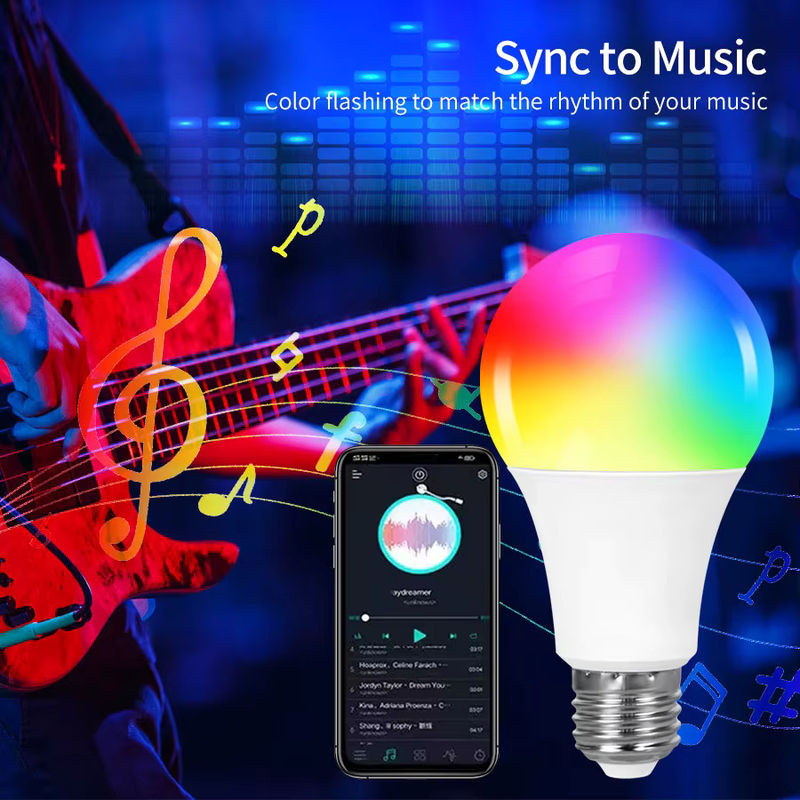 Tuya Smart LED Glühbirne E27 RGB mit Bluetooth und Fernbedienung, Multicolour Spotlight für Smart Life App - Bild 3