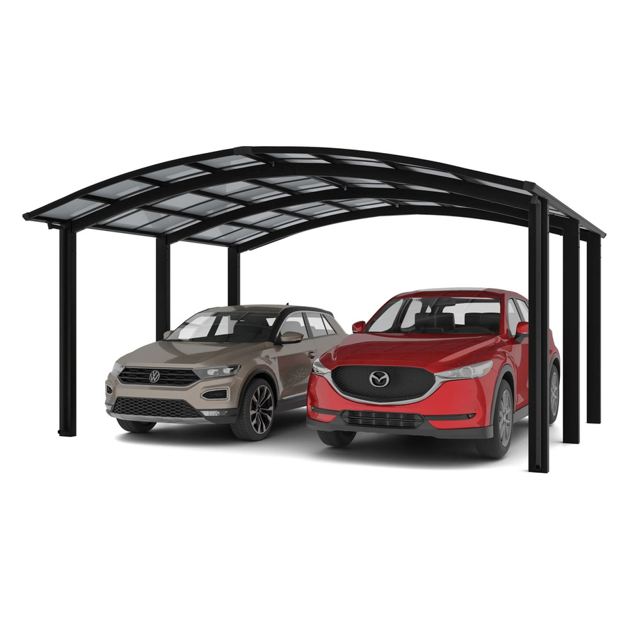 Ximax Alu Doppelcarport Portoforte Typ 110 Schwarz B/T: 542,3 x 495,4 cm - Bild 2