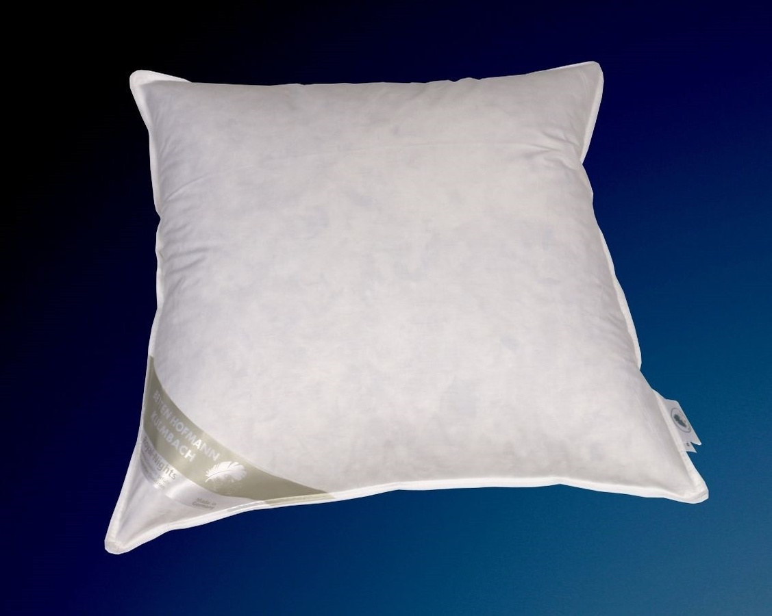 Betten Hofmann Federkissen France mit 15% Daunen, weiß, B/B/H: 65 x 65 x 65 cm, fest - Bild 1
