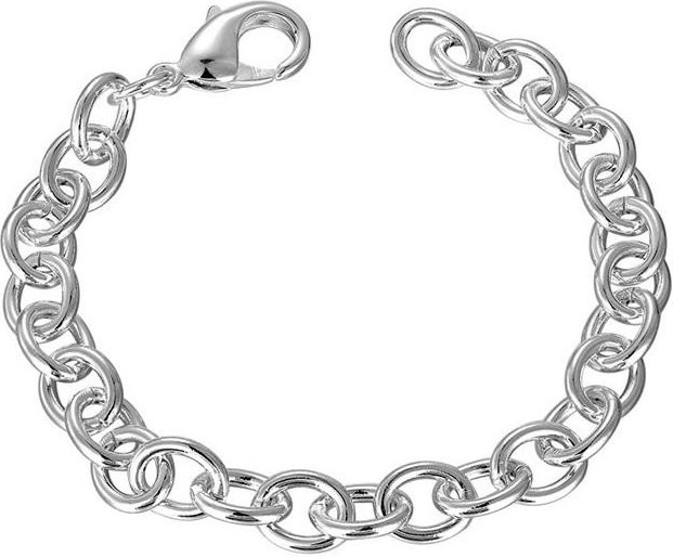 Armband Garnelen-Schnalle, Silber, Kupfer, Unisex - Bild 1