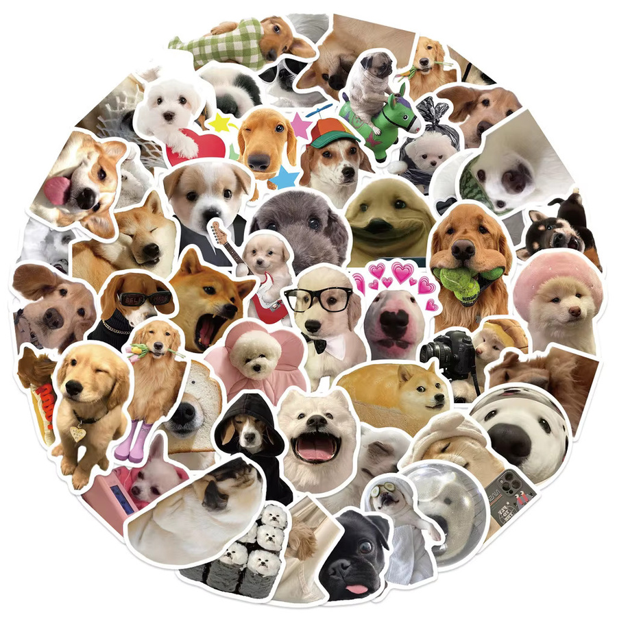 50 Stück Puppy Therapie Aufkleber Set von YourLife Store in Multicolour für Schulbedarf und Lunchboxen - Bild 2