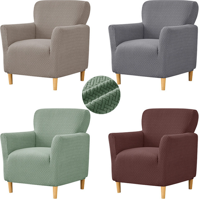 WANERQU Jacquard-Clubsesselbezug elastisch und rutschfest für Einzelsessel und Sofas - Bild 1