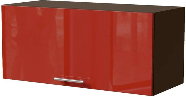 Feldmann-Wohnen Klapphängeschrank Brerra W4B/80 in Lava Karminrot Hochglanz mit Blum Aventos Klappenbeschlag, B/T/H: 80 x 32,5 x 36 cm - Bild 1