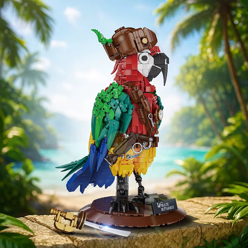MENBIS Pirate Papagei, Bausteine, Tiere, Piraten - Bild 2