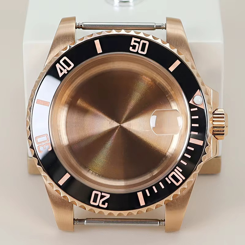 FEIYASHI Taucheruhrengehäuse, Roségold, 40 mm, Saphirglas - Bild 1