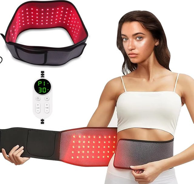 VamsLuna LED-Infrarot-Rotlichttherapie-Gürtel, grau, 48 g - Bild 1