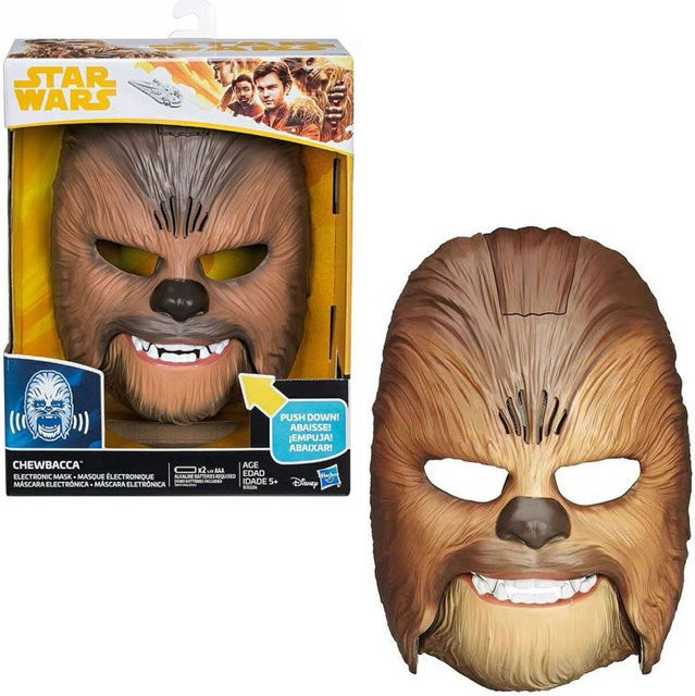 Hasbro Star Wars Chewbacca Wookiee Maske, mit elektronischen Sounds, Kunststoff, Braun - Bild 1
