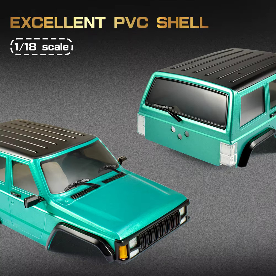 AUSTAR RC Auto Shell Jeep Auto Gehäuse, 1:18, Grau, Kunststoff, Zubehör - Bild 4