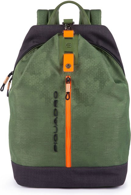 Piquadro Blade Laptoprucksack für 14 Zoll in Grün - Bild 1