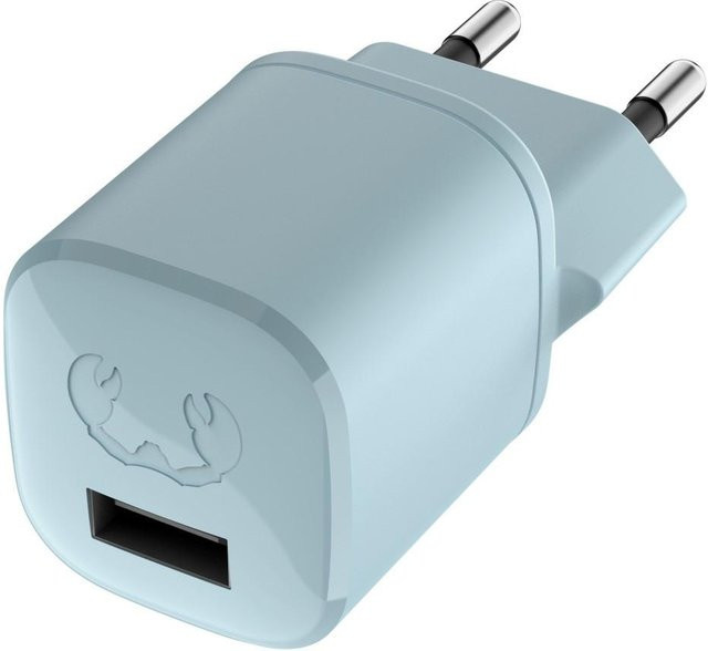 Fresh N Rebel USB-A-Mini-Charger 12W in Dusky Blue - Bild 1