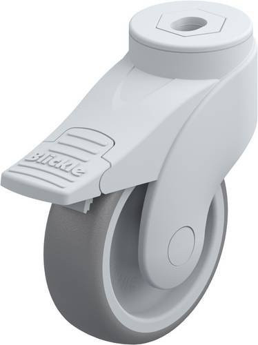 Blickle LWG-TPA 101G-11-FI Lenkrolle mit Feststeller in Grau und Silber, Rad-Durchmesser: 100 mm, Tragfähigkeit: 100 kg - Bild 1
