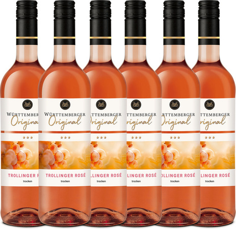 Württemberger Original Trollinger Rosé Qualitätswein trocken 6 x 0,75 l