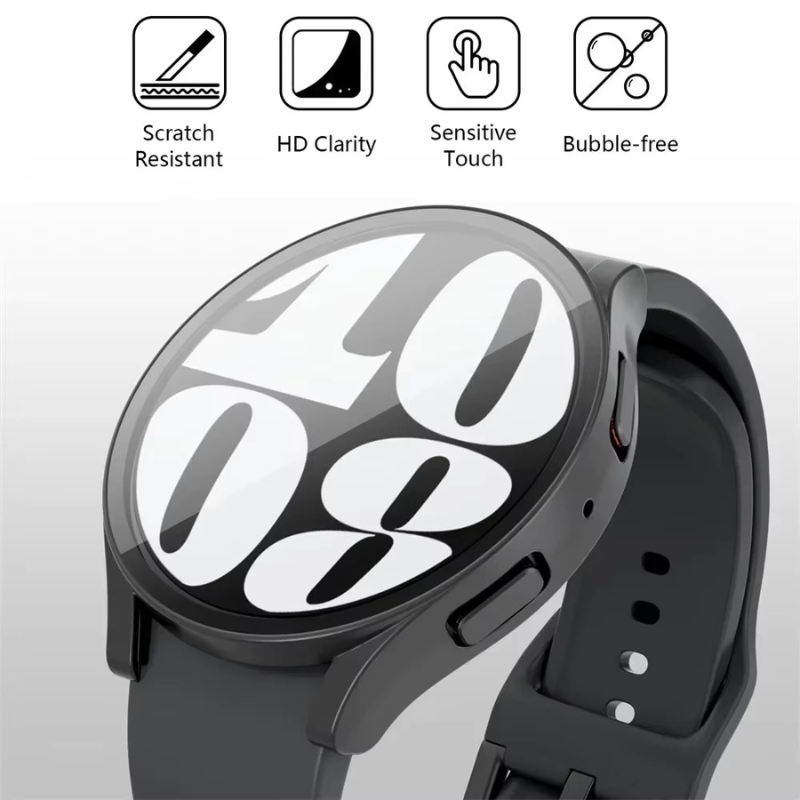 Smartwatch-Zubehör Display-Schutz für Samsung Galaxy Watch, Vollgehärtetes Glas, Transparent - Bild 5