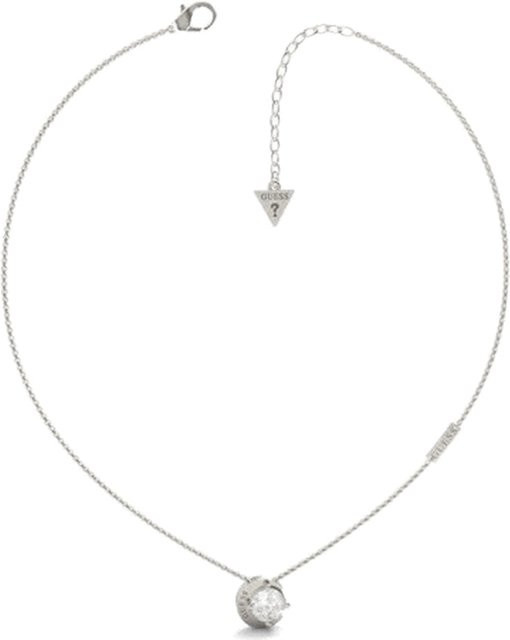 Guess Halskette Damen, Edelstahl, Silber, Kristall, Zirkonia - Bild 1