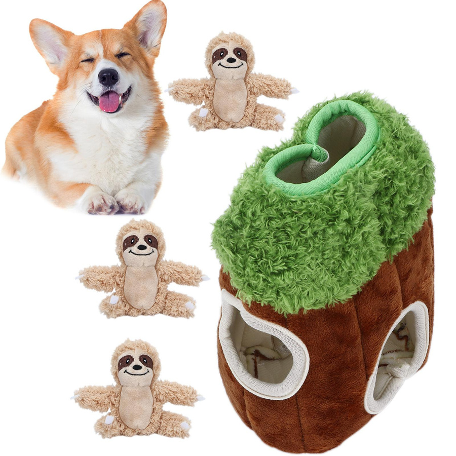 mfySpace Faultier-Rumpflöcher Quietschendes Plüschtier für Hunde - Bild 3