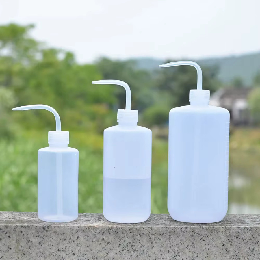 Transparente Quetschflasche mit gebogenem Auslauf für die Pflanzenpflege und Laborarbeit, 250 ml / 500 ml / 1000 ml - Bild 2